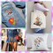 5 Pieces Butterfly Iron on Patches Heat Transfer Colorful Cute Stickers Washable DIY Iron on Transfer Decals for T-Shirt Jeans Backpacks Families Clothing Hat DIY Applique, 5 Styles